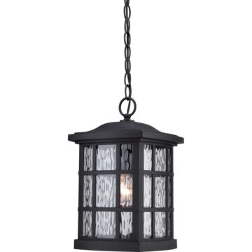 Stonington One Light Outdoor Hanging Lantern in Mystic Black by Quoizel