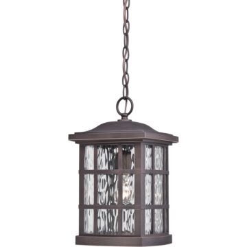 Stonington One Light Outdoor Hanging Lantern in Palladian Bronze by Quoizel