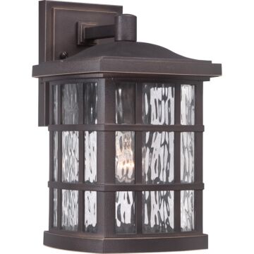 Stonington One Light Outdoor Wall Lantern in Palladian Bronze by Quoizel