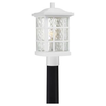 Stonington One Light Outdoor Post Mount in Matte White by Quoizel