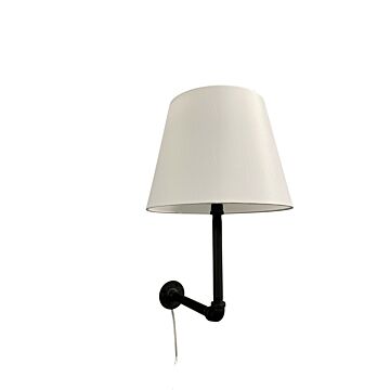 Studio 1-Light Wall Sconce in Black