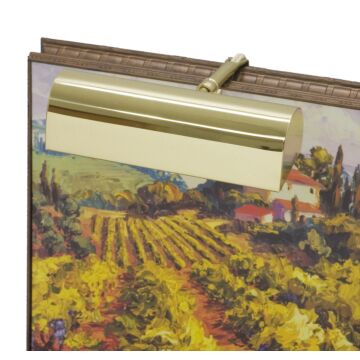 Classic Traditional One Light Picture Light in Polished Brass by House of Troy