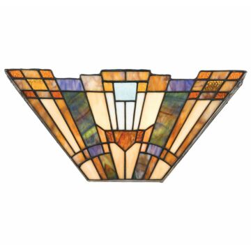 Inglenook Two Light Wall Sconce in Blue, Honey, Amber by Quoizel