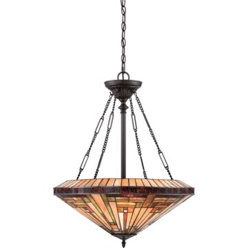 Stephen Four Light Pendant in Vintage Bronze by Quoizel