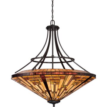 Stephen Eight Light Pendant in Vintage Bronze by Quoizel