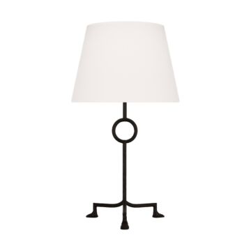 Montour One Light Table Lamp in Aged Iron by Visual Comfort Studio
