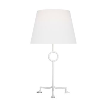 Montour One Light Table Lamp in Matte White by Visual Comfort Studio