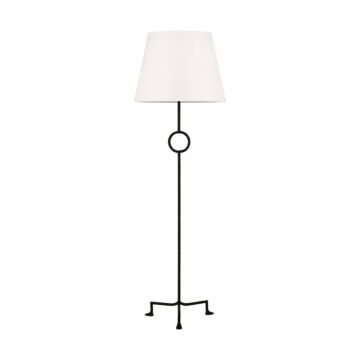 Montour One Light Floor Lamp in Aged Iron by Visual Comfort Studio