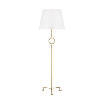 Montour One Light Floor Lamp in Coastal Gild by Visual Comfort Studio