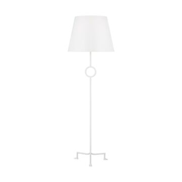 Montour One Light Floor Lamp in Matte White by Visual Comfort Studio