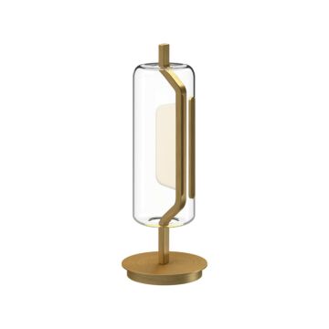 Hilo LED Table Lamp in Brushed Gold by Kuzco Lighting