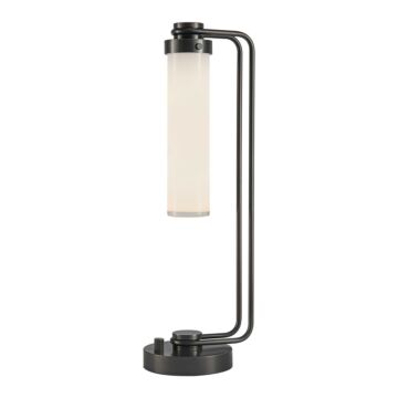 Wynwood One Light Table Lamp in Urban Bronze Glossy Opal by Alora