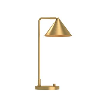 Remy One Light Table Lamp in Brushed Gold by Alora