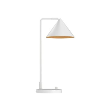 Remy One Light Table Lamp in White by Alora