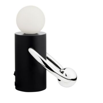 Septum LED Table Lamp in Matte BlackChrome by Kuzco Lighting