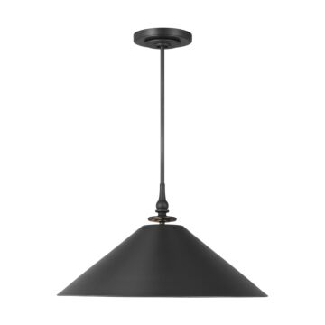 Capri One Light Pendant in Aged Iron by Visual Comfort Studio