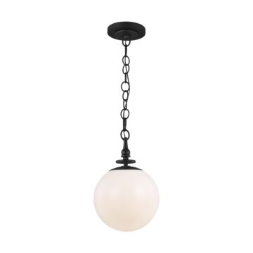 Capri One Light Pendant in Aged Iron by Visual Comfort Studio