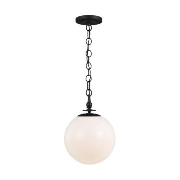 Capri One Light Pendant in Aged Iron by Visual Comfort Studio