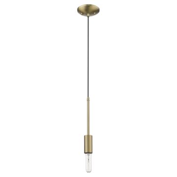 Perret 1-Light Aged Brass Mini Pendant