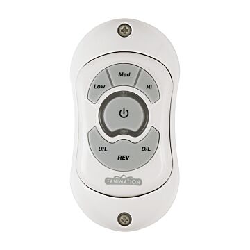 Controls Hand Held Remote Reversing - Fan Speed with Up Down Light in White