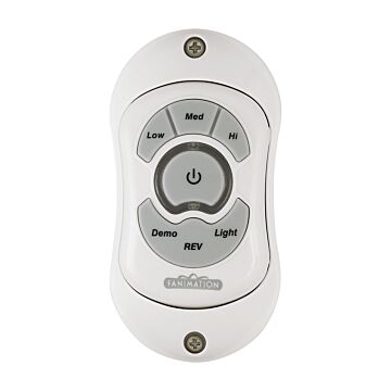 Controls Hand Held Remote Reversing - Fan Speed with Light-WH in White