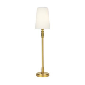 Beckham Classic One Light Table Lamp in Burnished Brass by Visual Comfort Studio