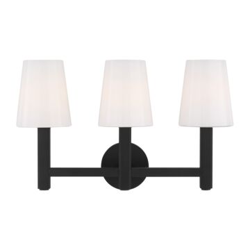 Logan Three Light Vanity in Aged Iron by Visual Comfort Studio