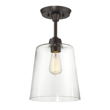 Msemi One Light SemiFlush Mount in Oil Rubbed Bronze by Meridian