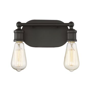 Trade Winds Lighting 2 Light Bathroom Vanity Light In Oil Rubbed Bronze