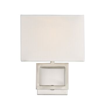 Mscon One Light Wall Sconce in Brushed Nickel by Meridian