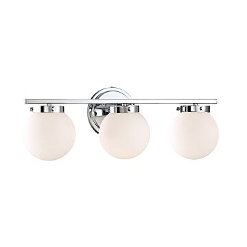 Trade Winds Antoinette 3 Light 24 Inch Bathroom Vanity Light in Chrome