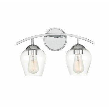 Trade Winds Hannah 2 Light Bathroom Vanity Light in Chrome