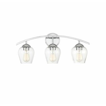 Trade Winds Hannah 3 Light Bathroom Vanity Light in Chrome