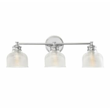 Trade Winds Lighting 3 Light Bathroom Vanity Light In Chrome