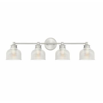 Trade Winds Lighting 4 Light Bathroom Vanity Light In Brushed Nickel