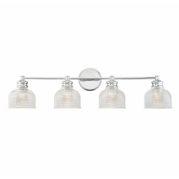 Trade Winds Lighting 4 Light Bathroom Vanity Light In Chrome