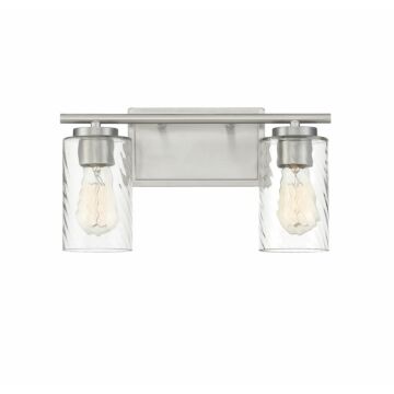 Trade Winds Raymond 2 Light Bathroom Vanity Light in Brushed Nickel