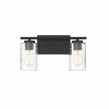 Trade Winds Raymond 2 Light Bathroom Vanity Light in Matte Black