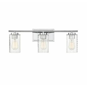 Trade Winds Raymond 3 Light Bathroom Vanity Light in Chrome