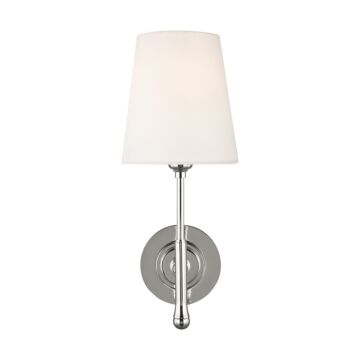 Capri One Light Wall Sconce in Polished Nickel by Visual Comfort Studio