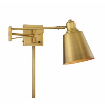 Trade Winds Lighting 1 Light Wall Sconce In Warm Brass