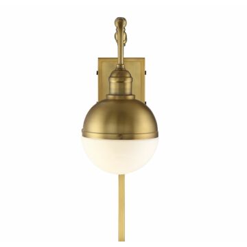 Trade Winds Arlington Wall Sconce in Warm Brass