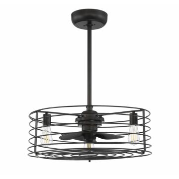 Trade Winds Lighting 3 Light Ceiling Fan In English Bronze