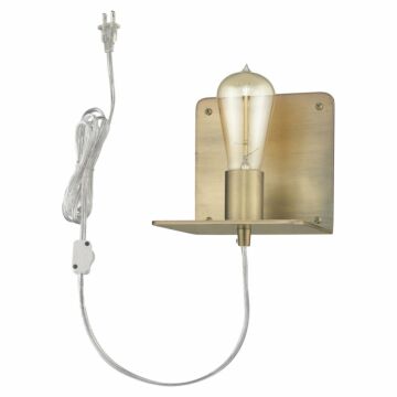 Arris 1-Light Wall Sconce in Aged Brass