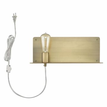 Arris 1-Light Wall Sconce in Aged Brass