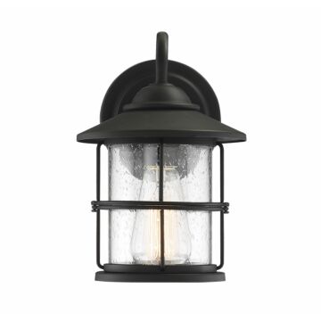 Trade Winds Lighting 1 Light Wall Sconce In Matte Black