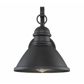 Trade Winds Lighting 1 Light Wall Sconce In Matte Black