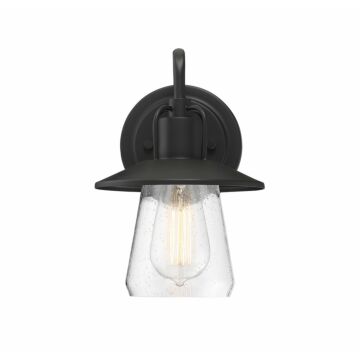 Trade Winds Lighting 1 Light Wall Sconce In Matte Black