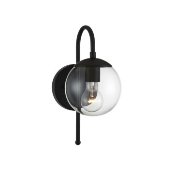 Moutd One Light Outdoor Wall Sconce in Matte Black by Meridian
