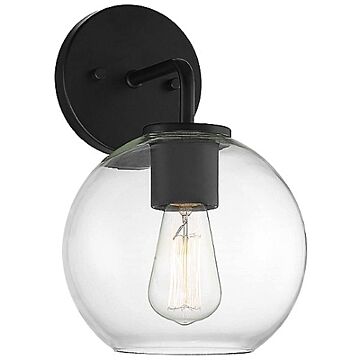Moutd One Light Outdoor Wall Sconce in Matte Black by Meridian